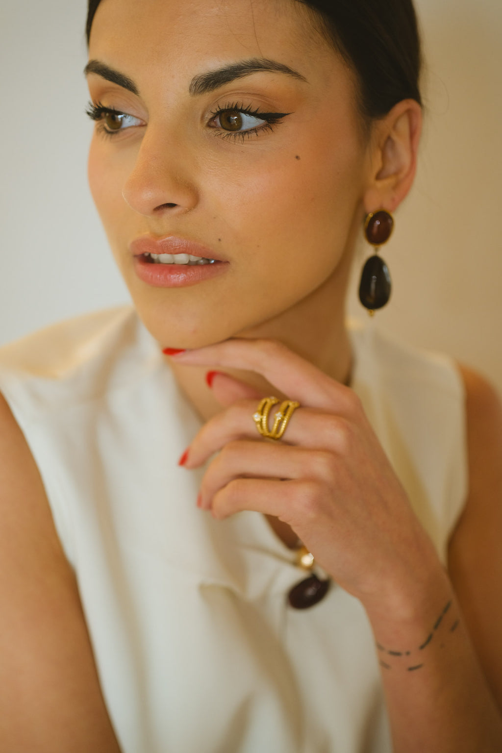 Brown Georgia earrings