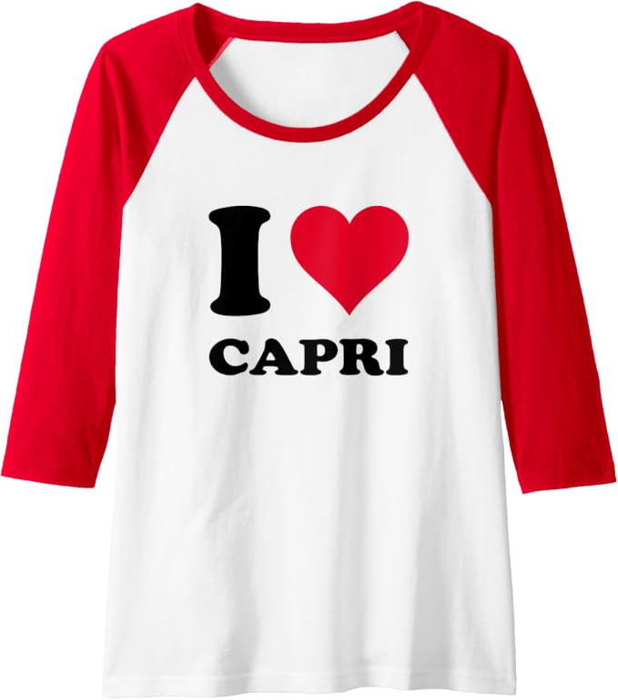 I Love Capri Manche Raglan