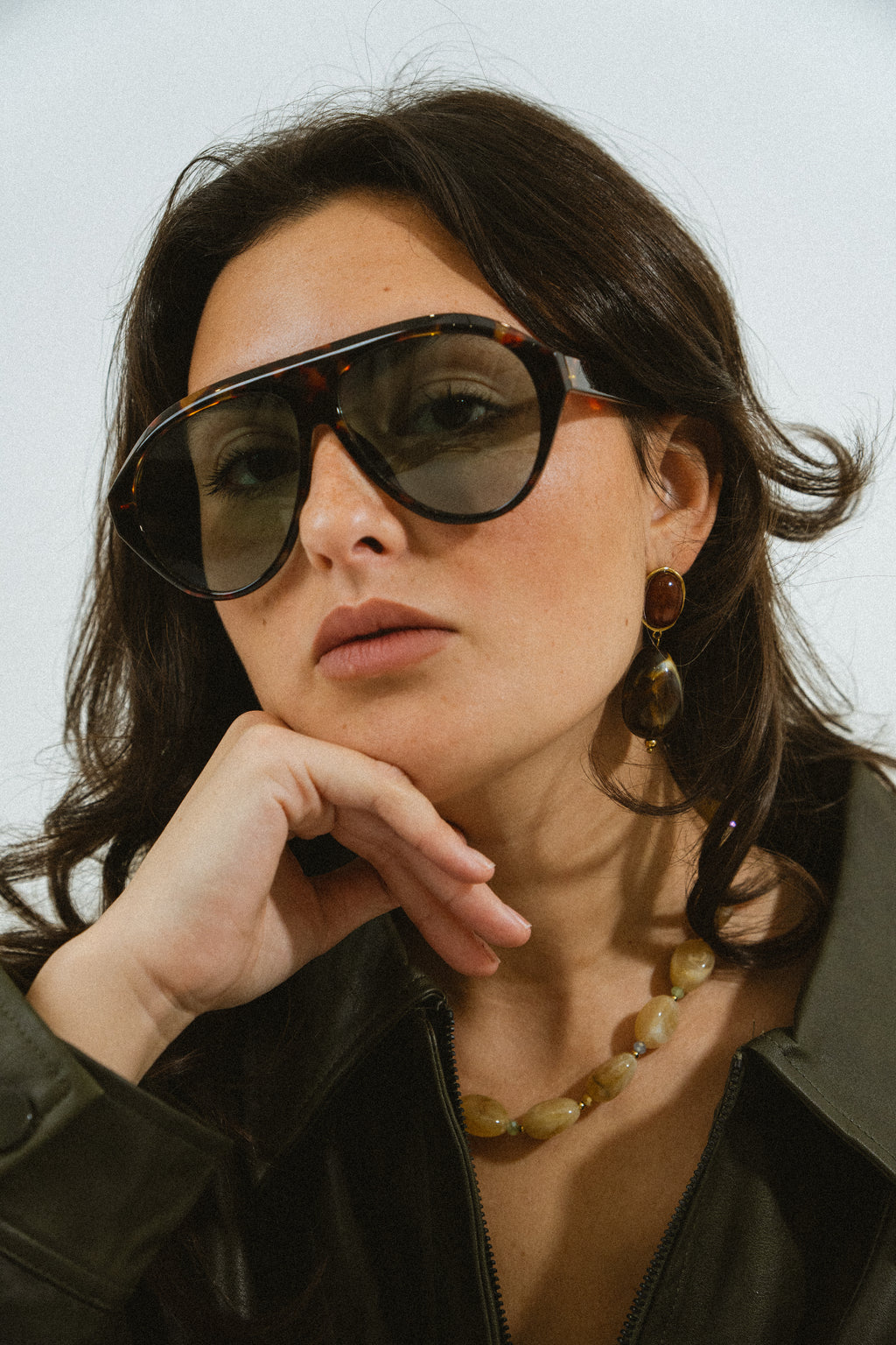 Brown Georgia earrings