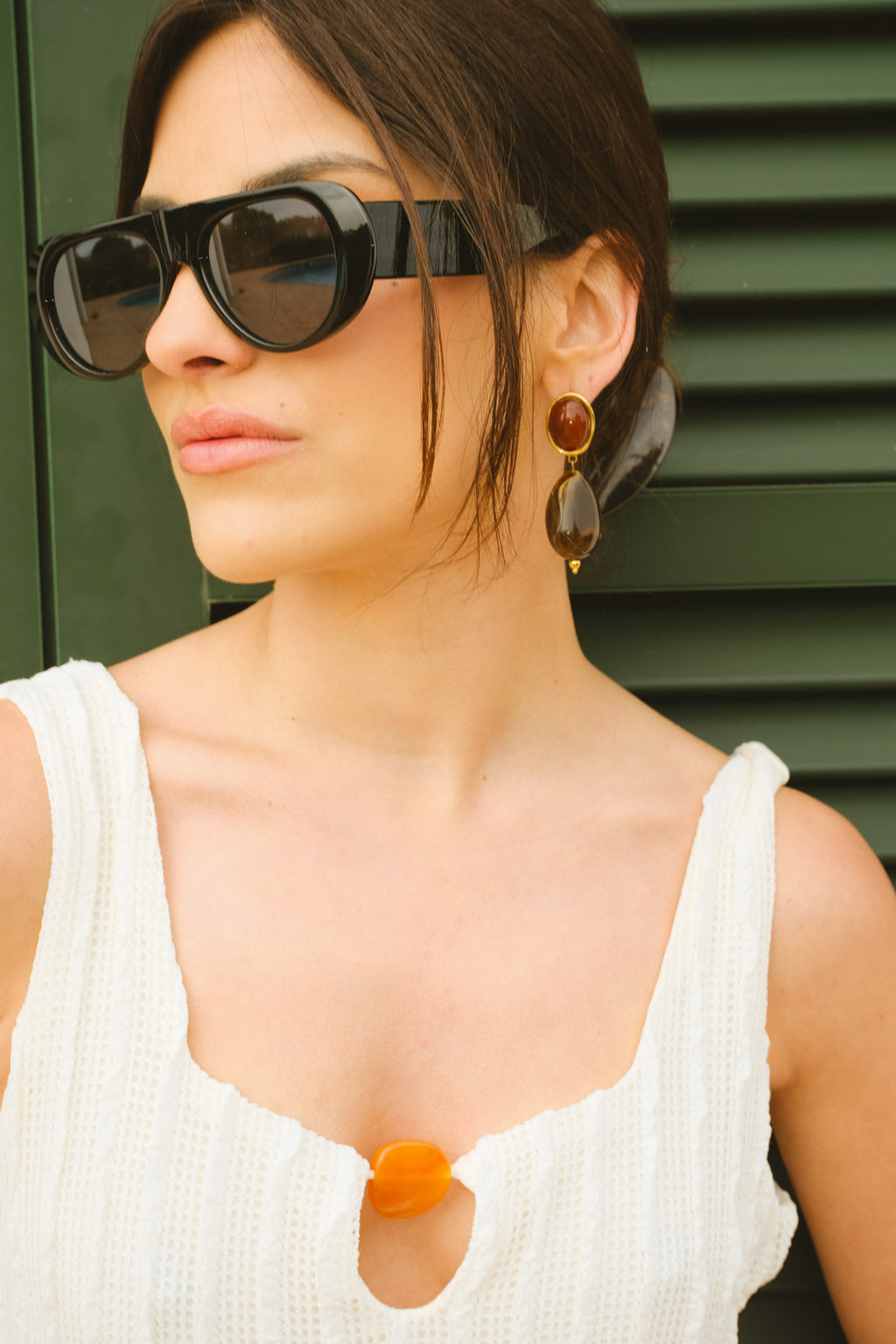 Brown Georgia earrings
