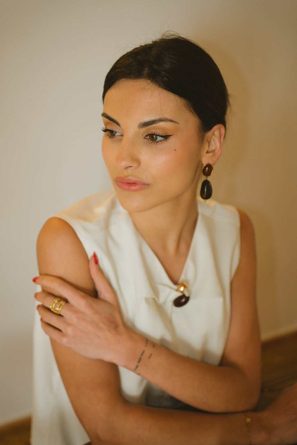 Brown Georgia earrings