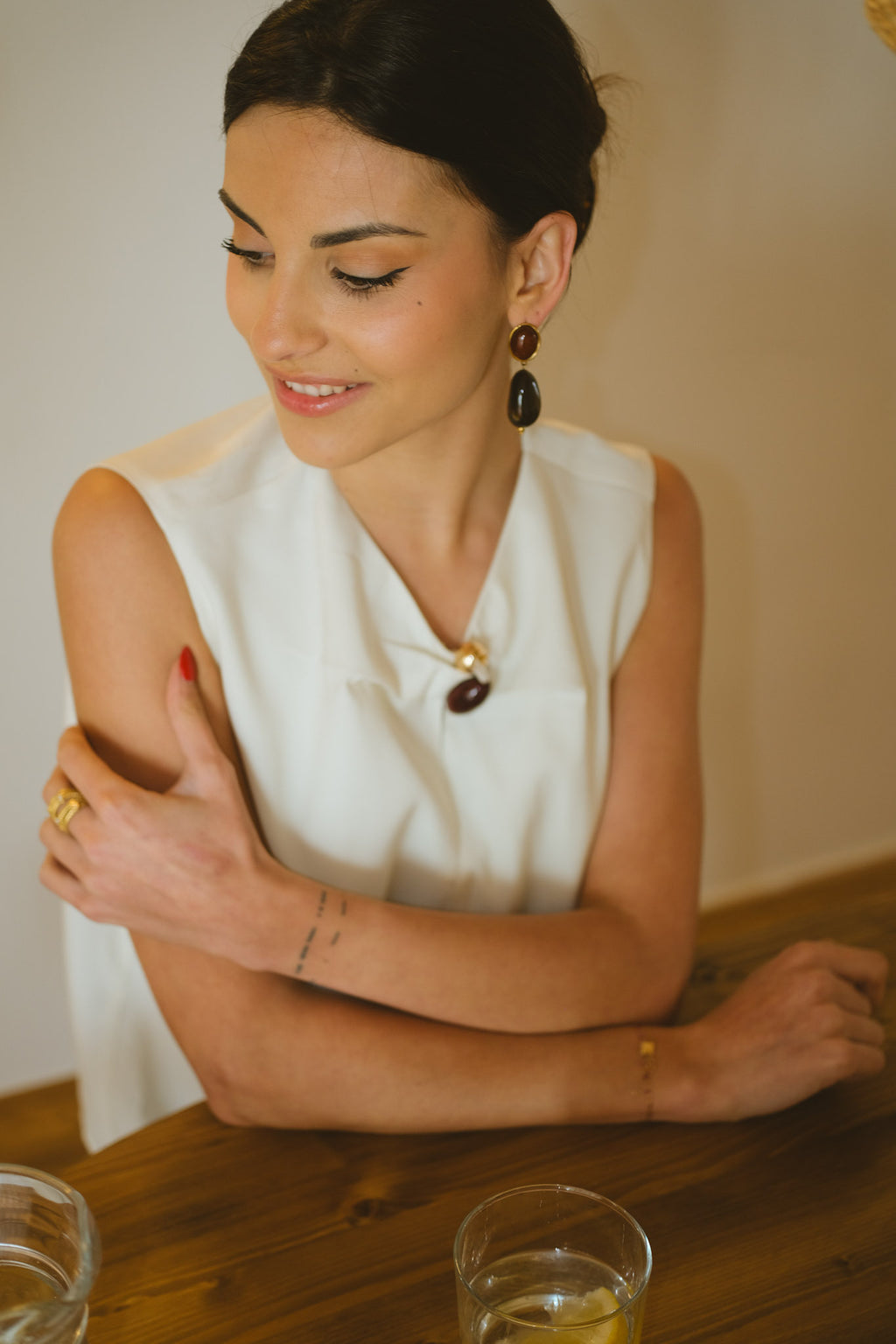 Brown Georgia earrings