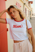 T-shirt à col rond Bisou