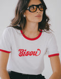 T-shirt à col rond Bisou